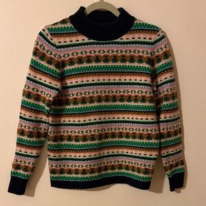 EUC J. Crew women’s Multicolor Striped Sweater.